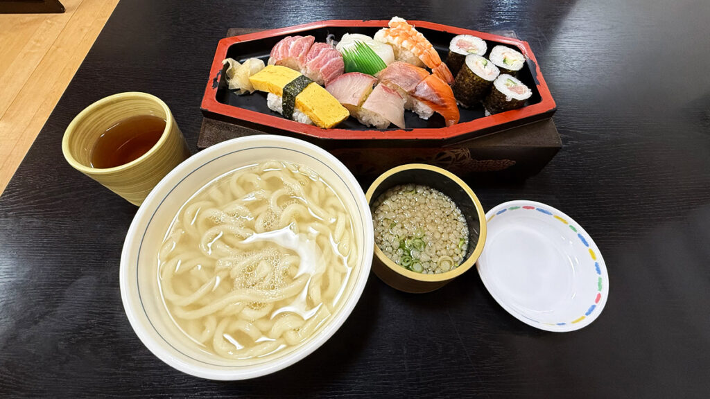 釜揚げうどんセット 釜揚松