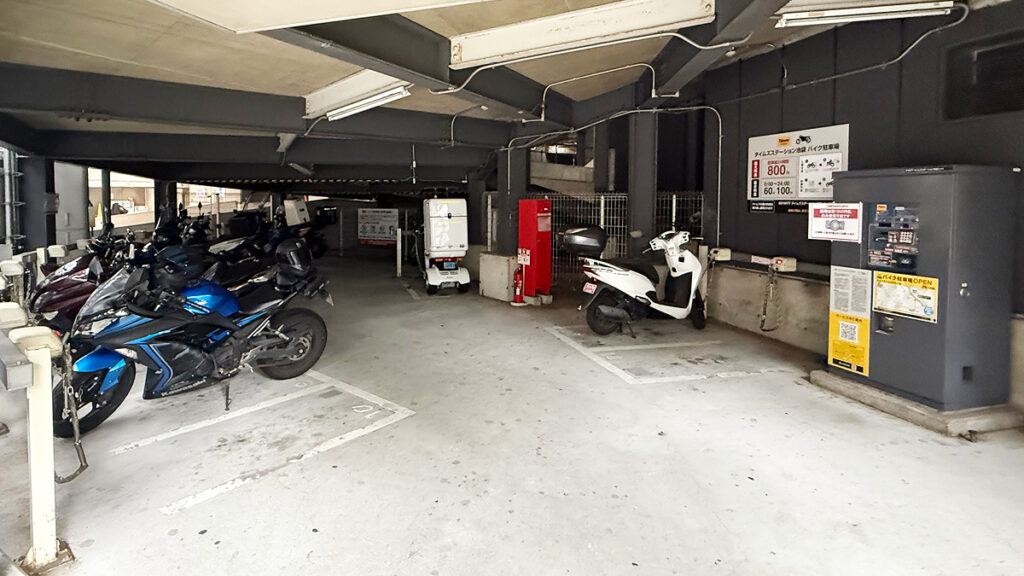 タイムズステーション池袋バイク駐輪場
