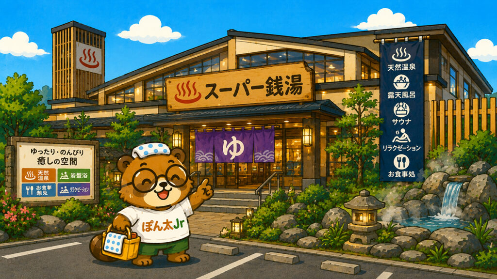 スーパー銭湯:お風呂のテーマパーク